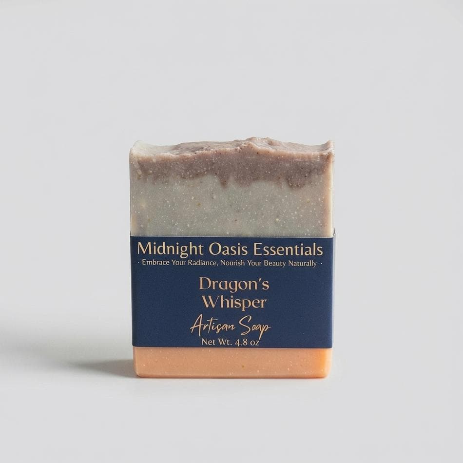 Dragon’s Blood Bar Soap, Olive & Shea Butter, Palm-Free, Rustic Clay + Charcoal, Warm Resin Scent, 1 Bar