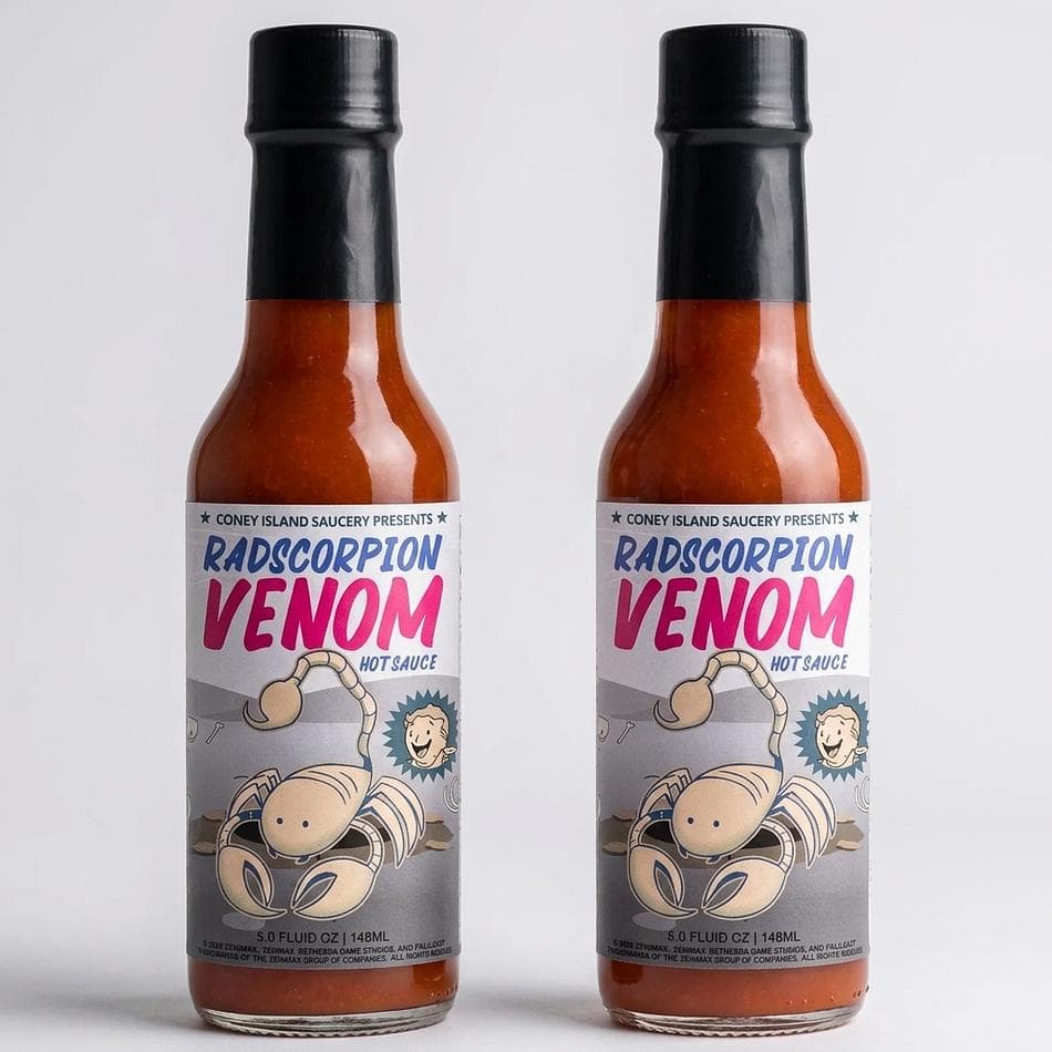 Fallout Hot Sauce 2-Pack Bundle, Pineapple Habanero + Berry Scorpion Pepper, Sweet Heat Duo, 2 x 5oz Bottles