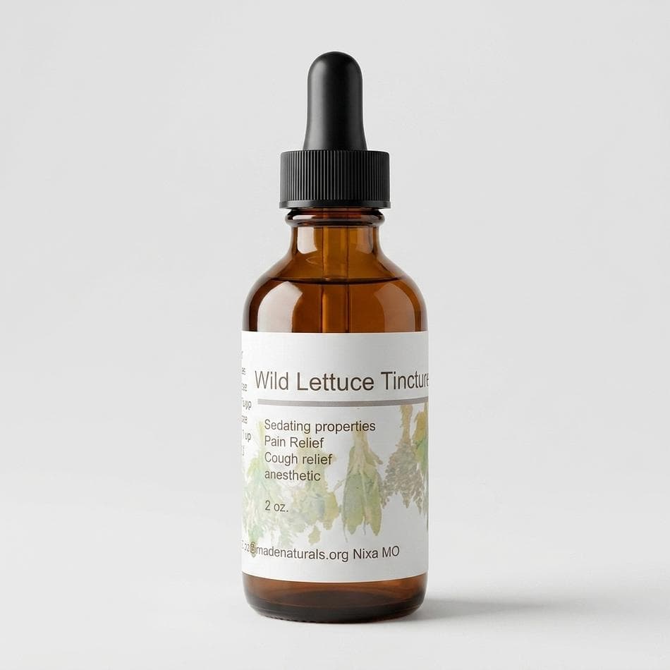Wild Lettuce Herbal Tincture, Wild Lettuce, Relaxation & Comfort Support, Liquid Drops, 1 oz / 2 oz