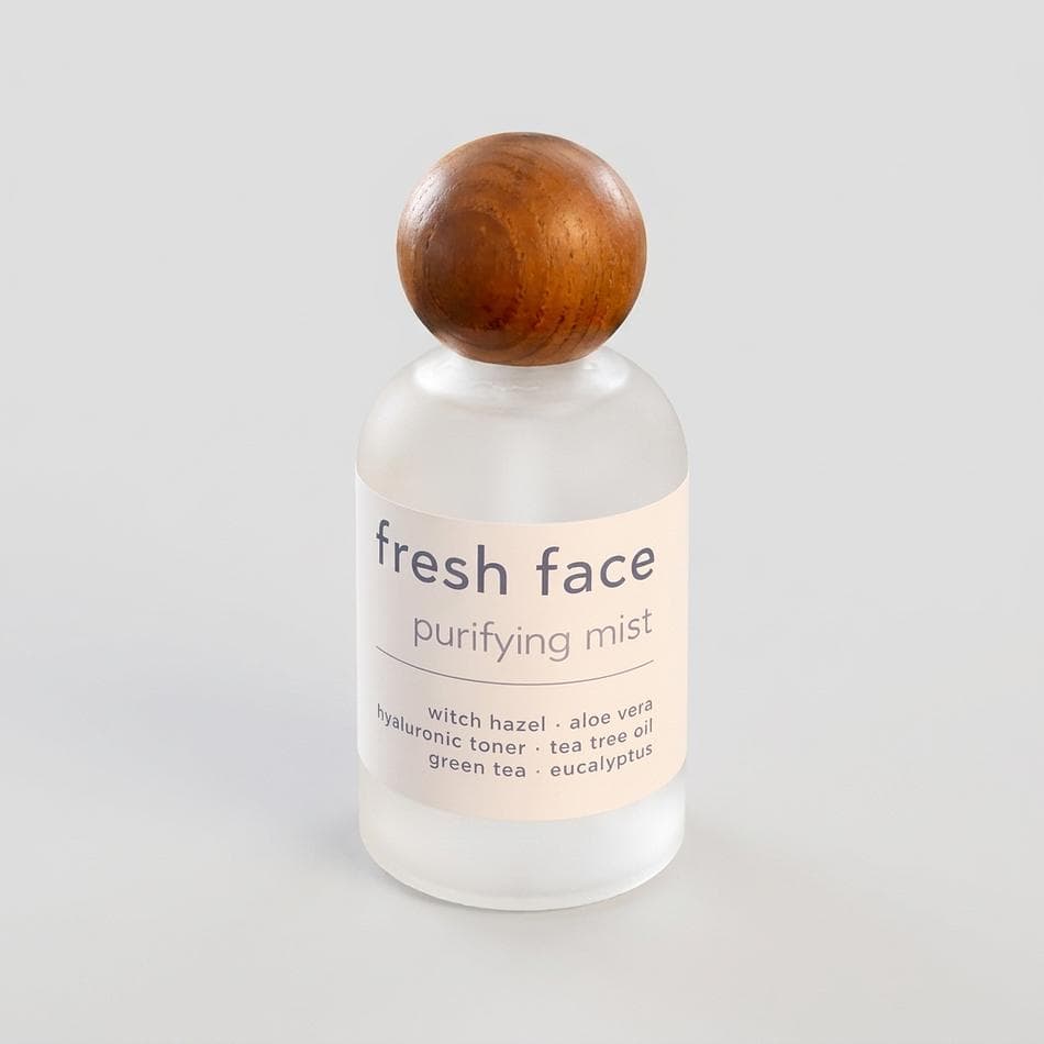 Facial Toner Spray, Witch Hazel + Aloe Vera + Green Tea, Hydrating & Pore-Refining Mist, 2 oz
