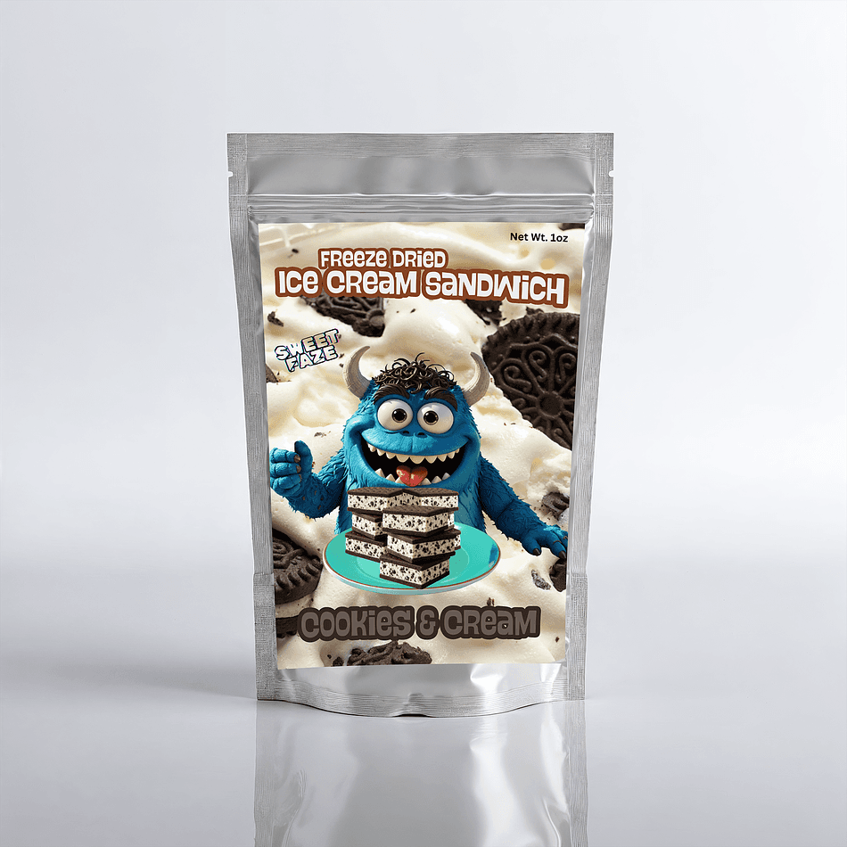 Freeze-Dried Ice Cream Sandwich | Cookies & Cream