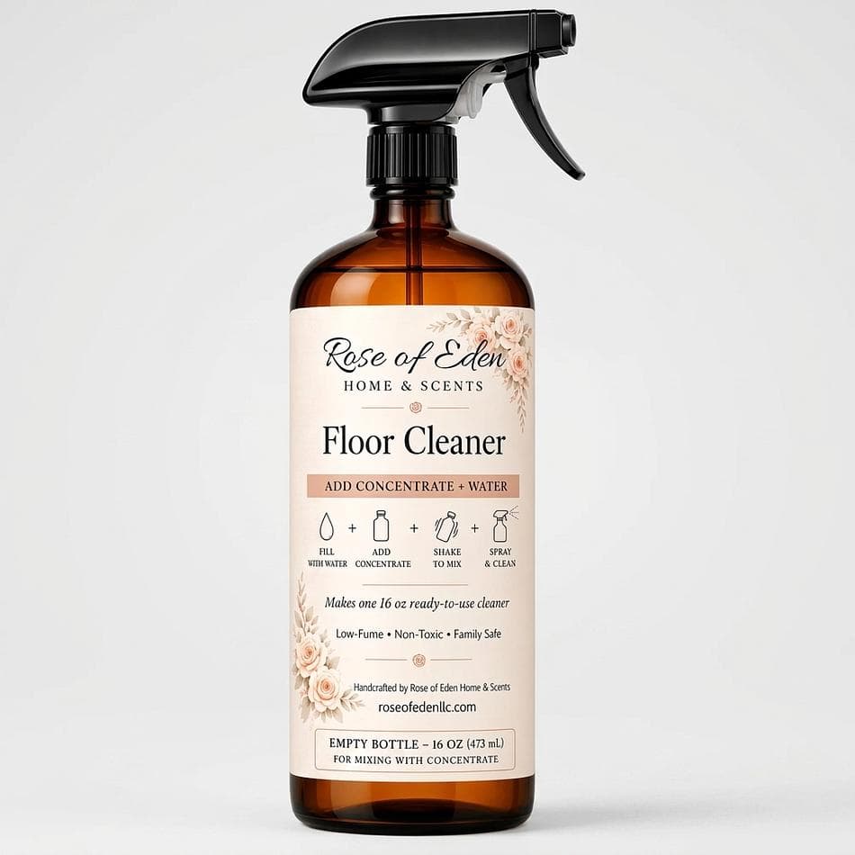 Refillable Cleaner Bottle, Pre-Labeled, Eco Reuse, Choice of Spray/Pump/Twist, 1 Bottle