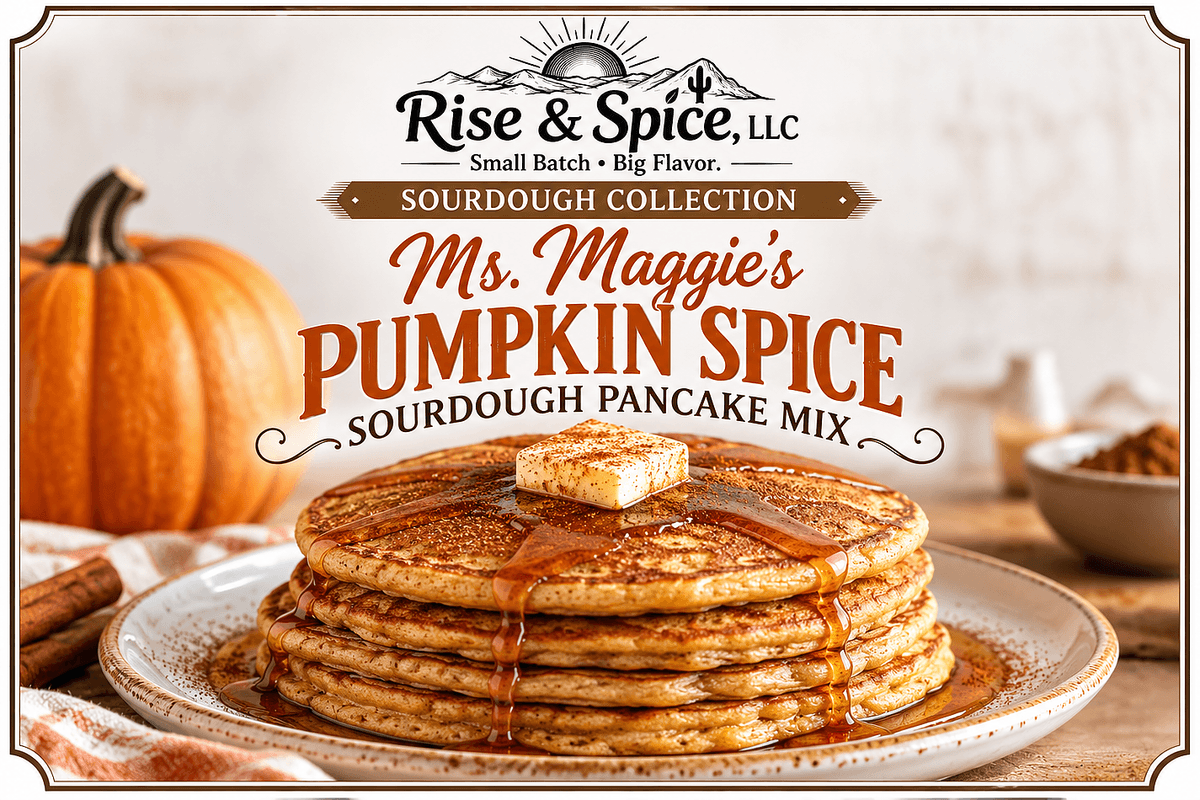 Ms. Maggie’s Pumpkin Spice Sourdough Pancake Mix