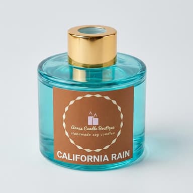 Reed Diffuser, Ozone & Floral (Lily of the Valley, Hyacinth, Wisteria), Fresh Clean Home Fragrance, 100ml