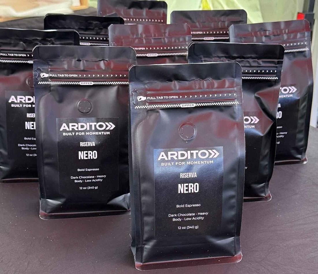 Dark Roast Espresso Beans, Brazil/Indonesia/Colombia Blend, Chocolate & Molasses Notes, Low Acidity, 12 oz