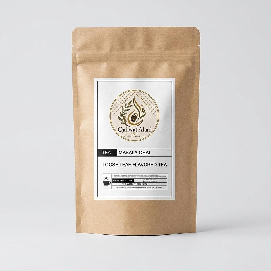 Loose Leaf Masala Chai Black Tea, Warming Spices, Bold & Aromatic Chai Latte Blend, 3 oz