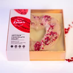 The White Raspberry Artisan Chocolate Heart-2
