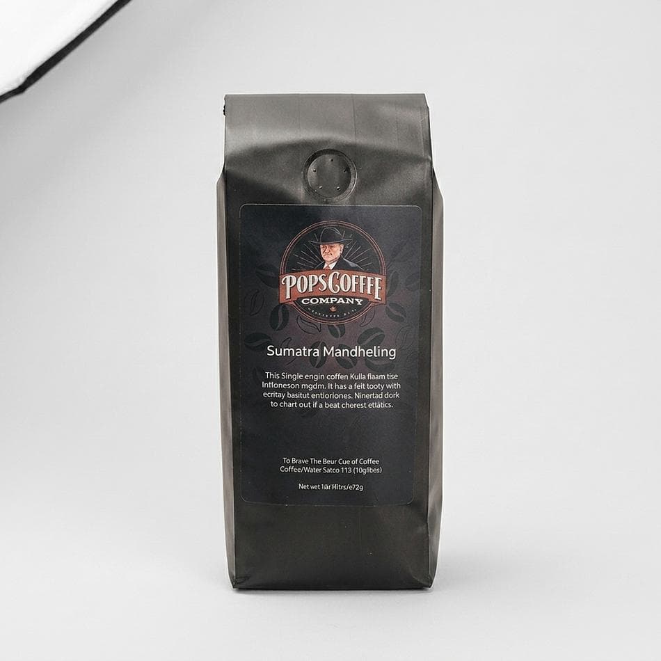 Sumatra Mandheling Coffee Beans, Wet-Hulled Indonesian Single Origin, Dark Roast, Earthy Chocolate Notes, 1 lb Bag