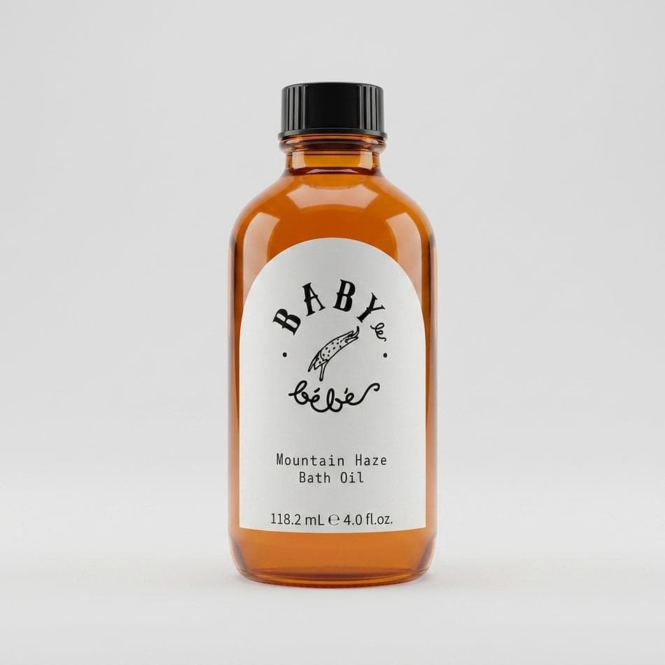 Botanical Bath Oil, Organic Rosehip & Bergamot, Deep Hydration, Aromatherapy Soak, 4 fl oz