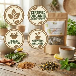 Sugar Flush Detox Organic Hand-Blended Herbal Tea Blend.-5