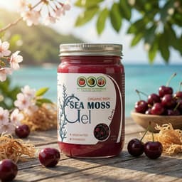 Organic Cherry St. Lucia Sea Moss Gel - Nourishing Superfood for Your Health!-2