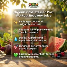 Organic Cold-Pressed Post Workout Recovery Juice. 12 Oz (Set Of 3)-4