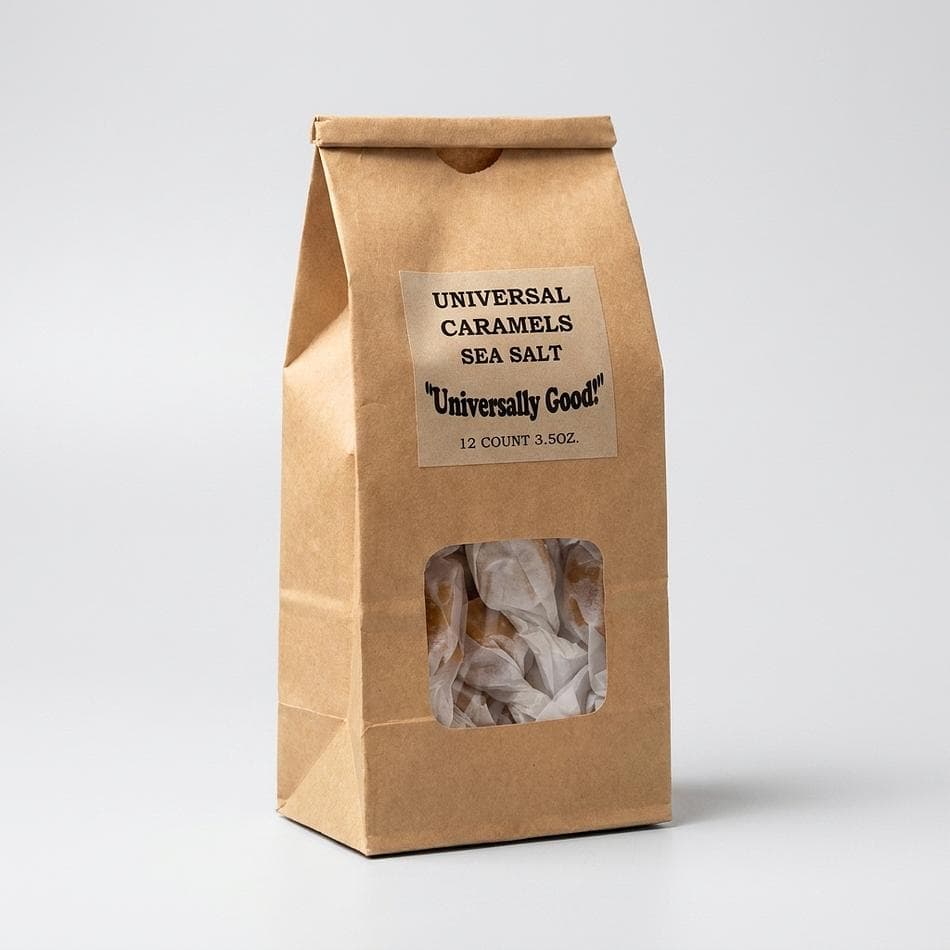 Butter Pecan Caramels, Real Butter & Chopped Pecans, Melt-in-Your-Mouth Gourmet Candy, 50 Individually Wrapped Pieces