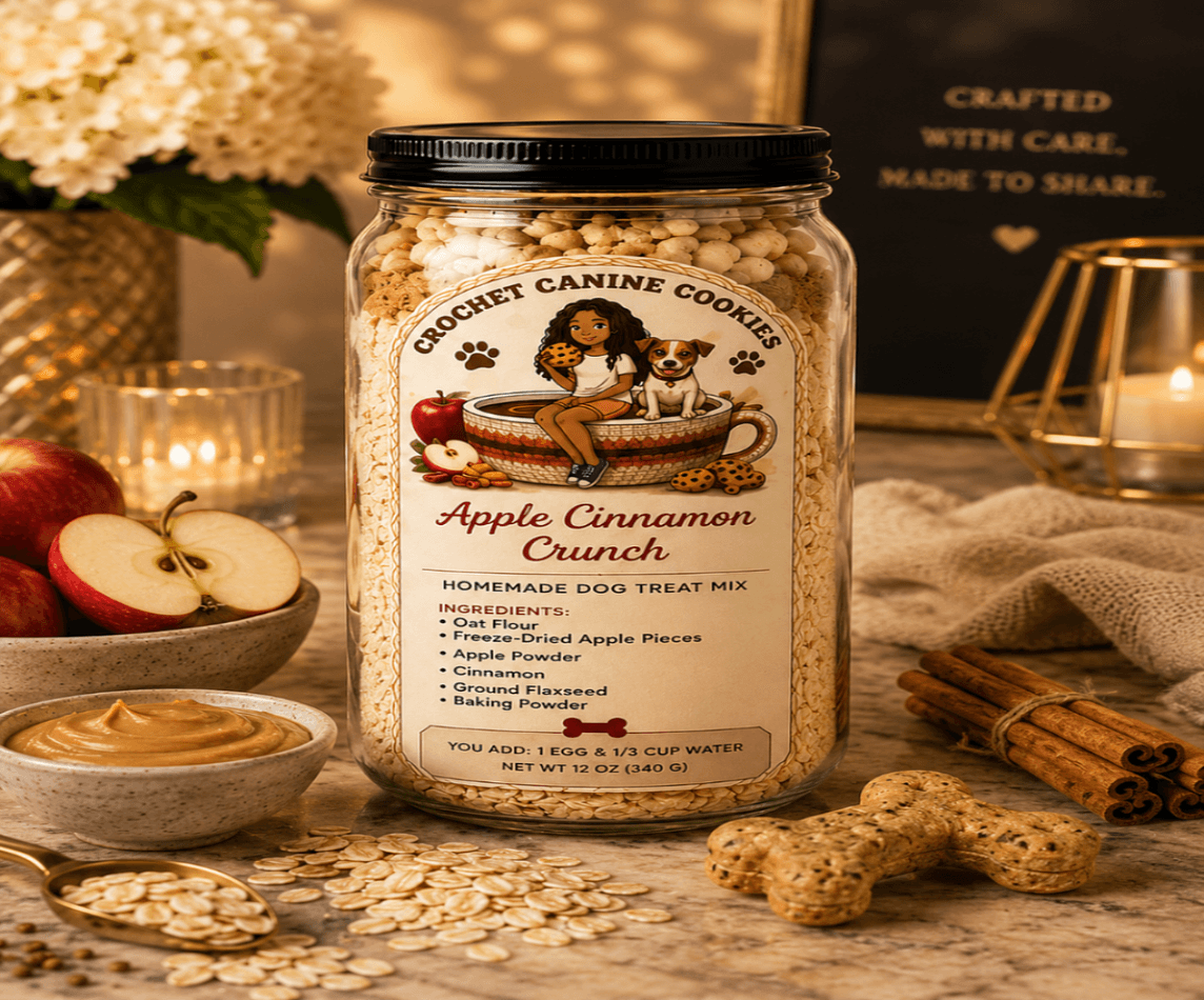 Bake-at-Home Apple Cinnamon Crunch Dog Cookie Mix, 12 oz Container