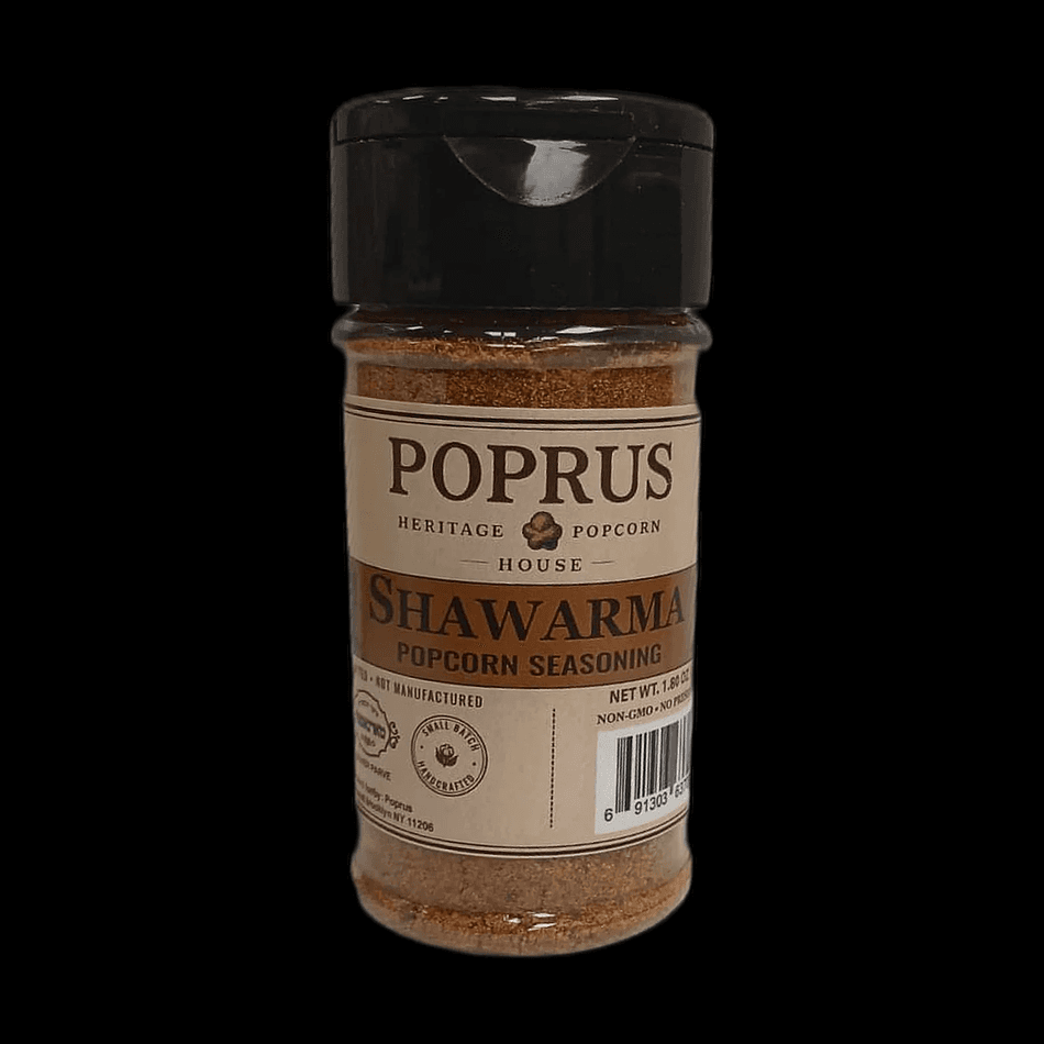 Shawarma Popcorn Seasoning Blend, Garlic & Paprika, Street-Cart Savory Flavor, Kosher Parve, Shaker 1.80 oz
