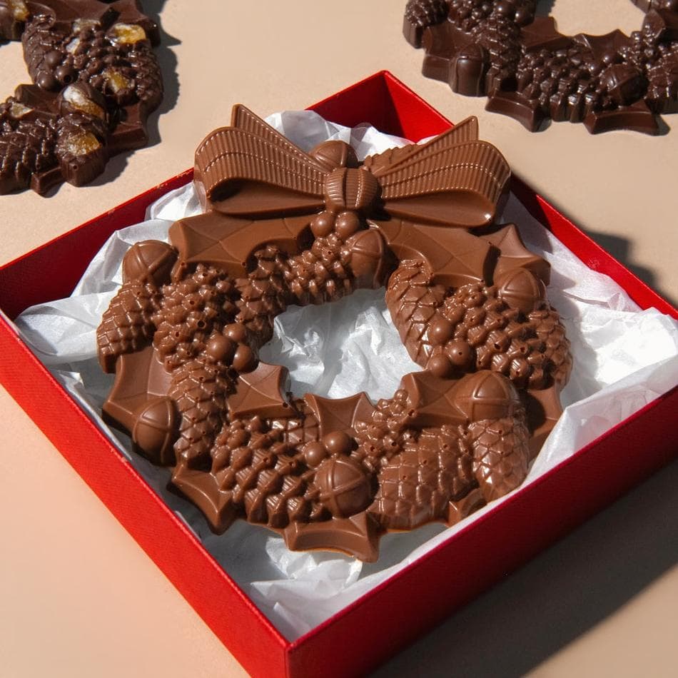 Casholate Chocolate Christmas Wreath