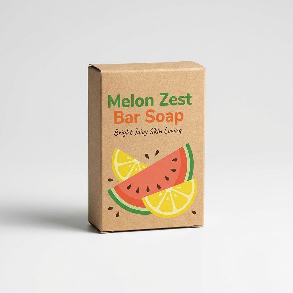 Melon Zest Bar Soap – Bright, Juicy & Skin-Loving