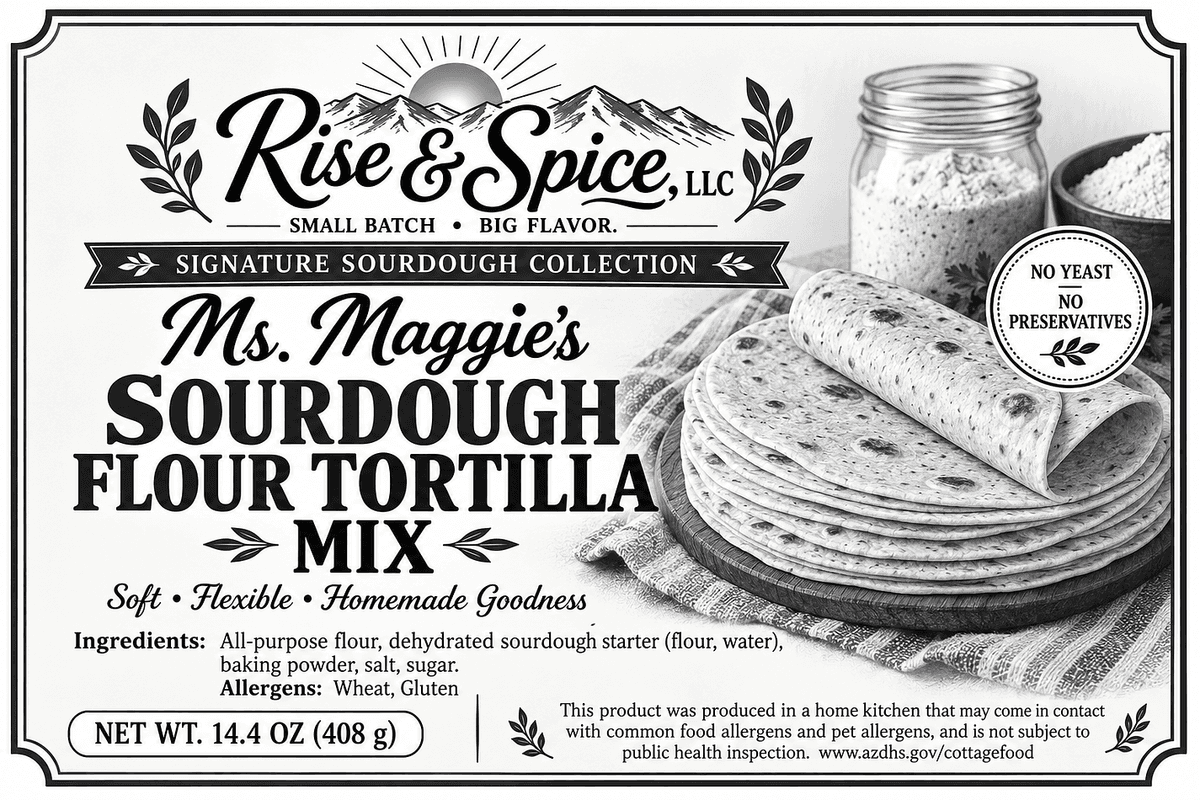 Ms Maggie’s Sourdough Flour Tortilla Mix