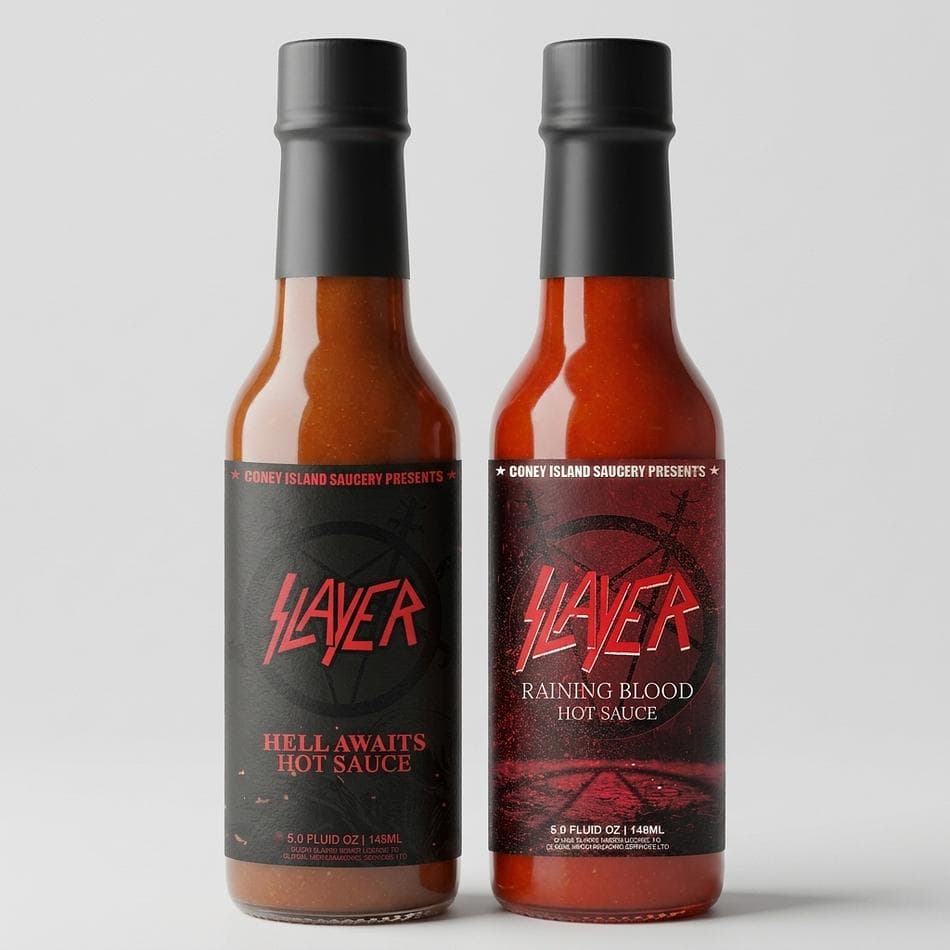 Slayer Hot Sauce 2-Pack, Ghost Pepper & Carolina Reaper, Extra Hot Gift Set, 2 Bottles (size not listed)