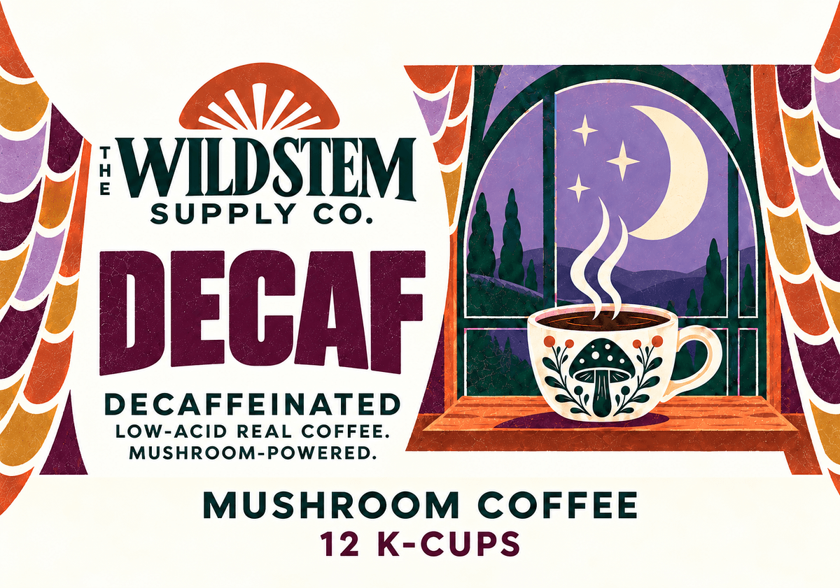 Decaf Blend Mushroom Coffee K-Cups (12 Count)
