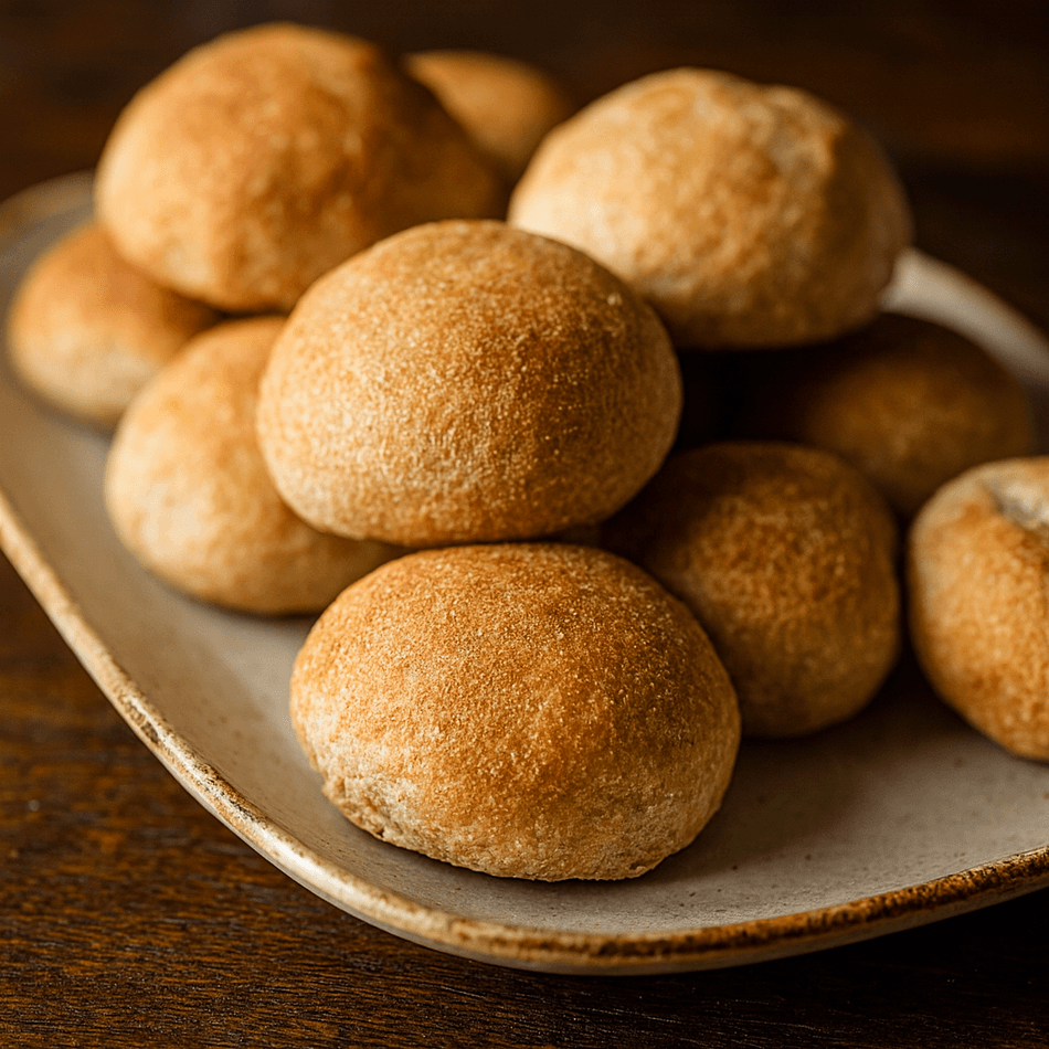 Grain-Free Table Rolls | Made with  Organic Blanched Almond & Organic Coconut Flour | ✓ Soft Pull-Apart Texture | ✓ Organic Ingredients | ✓ Gluten-Free and Vegan | 12 Pack