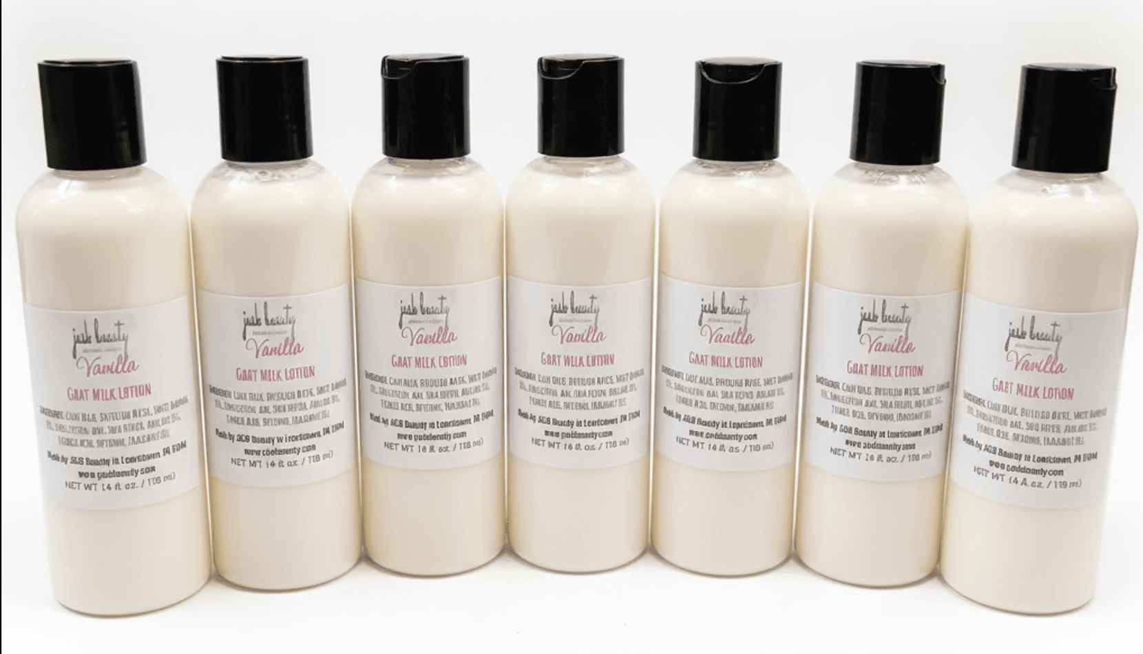 Vanilla Handcrafted Goat Milk Lotion Collection - 4 oz