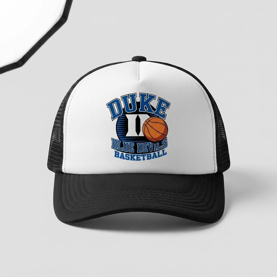 Duke Blue Devils Trucker Hat, Mesh Back, Breathable Game Day Cap, Adjustable Fit, One Size