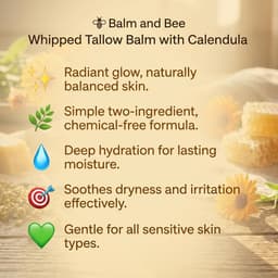 Whipped Tallow Balm with Calendula 8oz-3