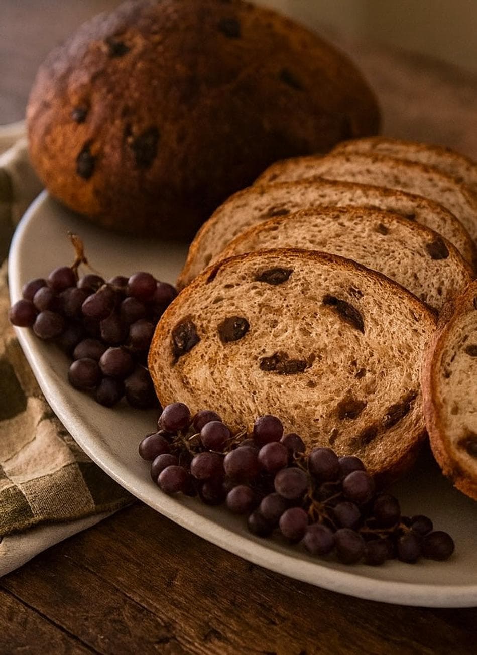 Grain-Free Cinnamon Swirl Boule | Made with Organic Ceylon Cinnamon & Organic Raisins |  ✓ Gluten-Free and Low Carb | Pre-Sliced | available with or without Raisins | 2 Pack