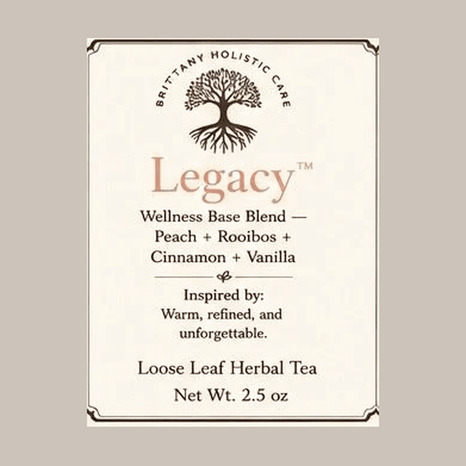 Loose Leaf Rooibos Herbal Tea, Peach, Cinnamon & Vanilla, Caffeine-Free Cozy Blend, 2.5 oz