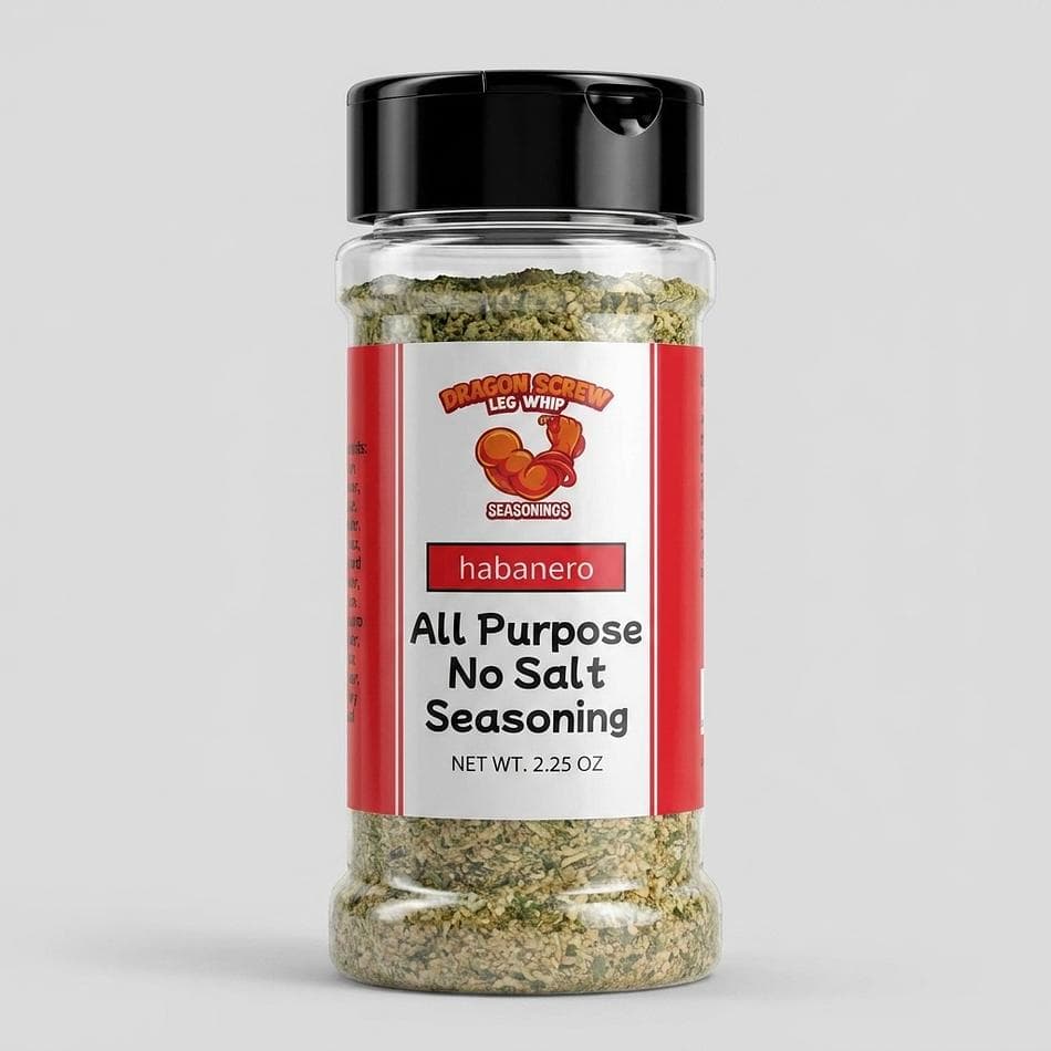 Habanero Salt-Free All-Purpose Seasoning Blend, Garlic & Onion, Everyday No-Sodium Flavor, Net Weight 2.25 ozShaker Bottle