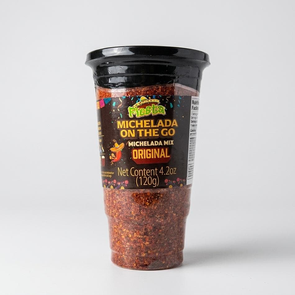 Single-Serve Michelada Mix Cup, Spicy Rim, Original Flavor, Add Beer, Includes Banderilla, 1 Cup