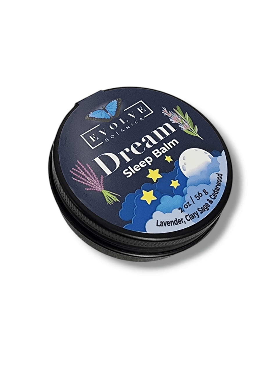 Sleep Balm, Lavender & Clary Sage & Cedarwood, Nighttime Relaxation, 2 oz Aromatherapy Balm