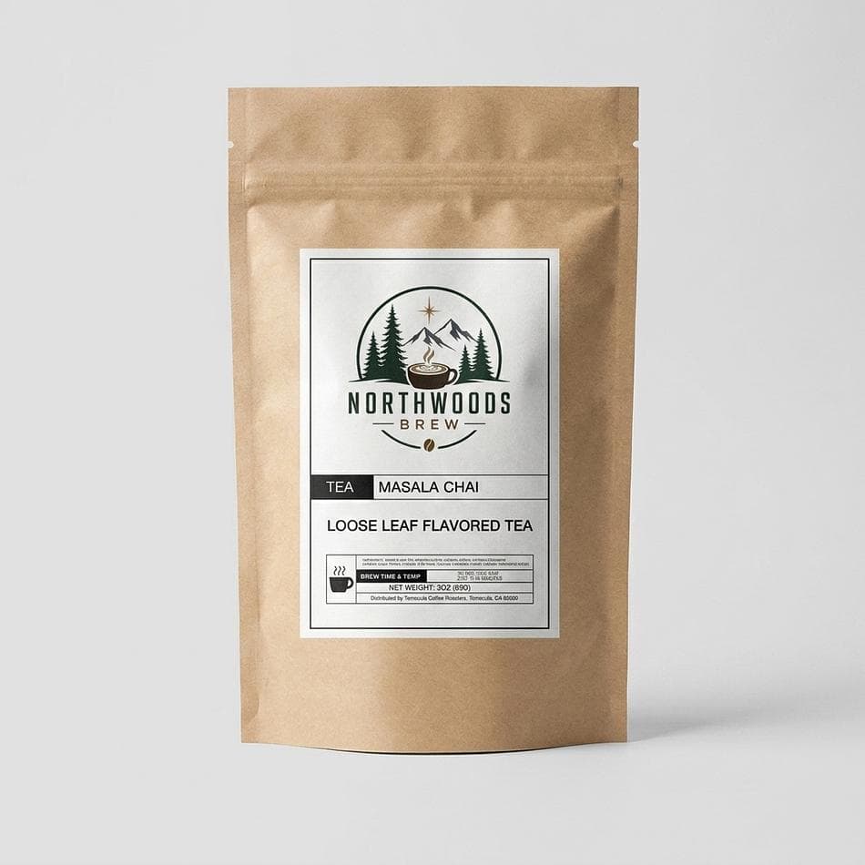 Loose Leaf Masala Chai Tea, Black Tea with Cinnamon, Cardamom & Ginger, Bold Spiced Chai Latte, 3 oz
