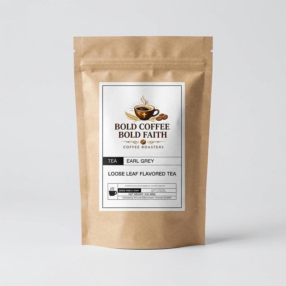 Loose Leaf Earl Grey Tea, Ceylon Black Tea & Bergamot Essential Oil, Floral Citrus Notes, 3 oz