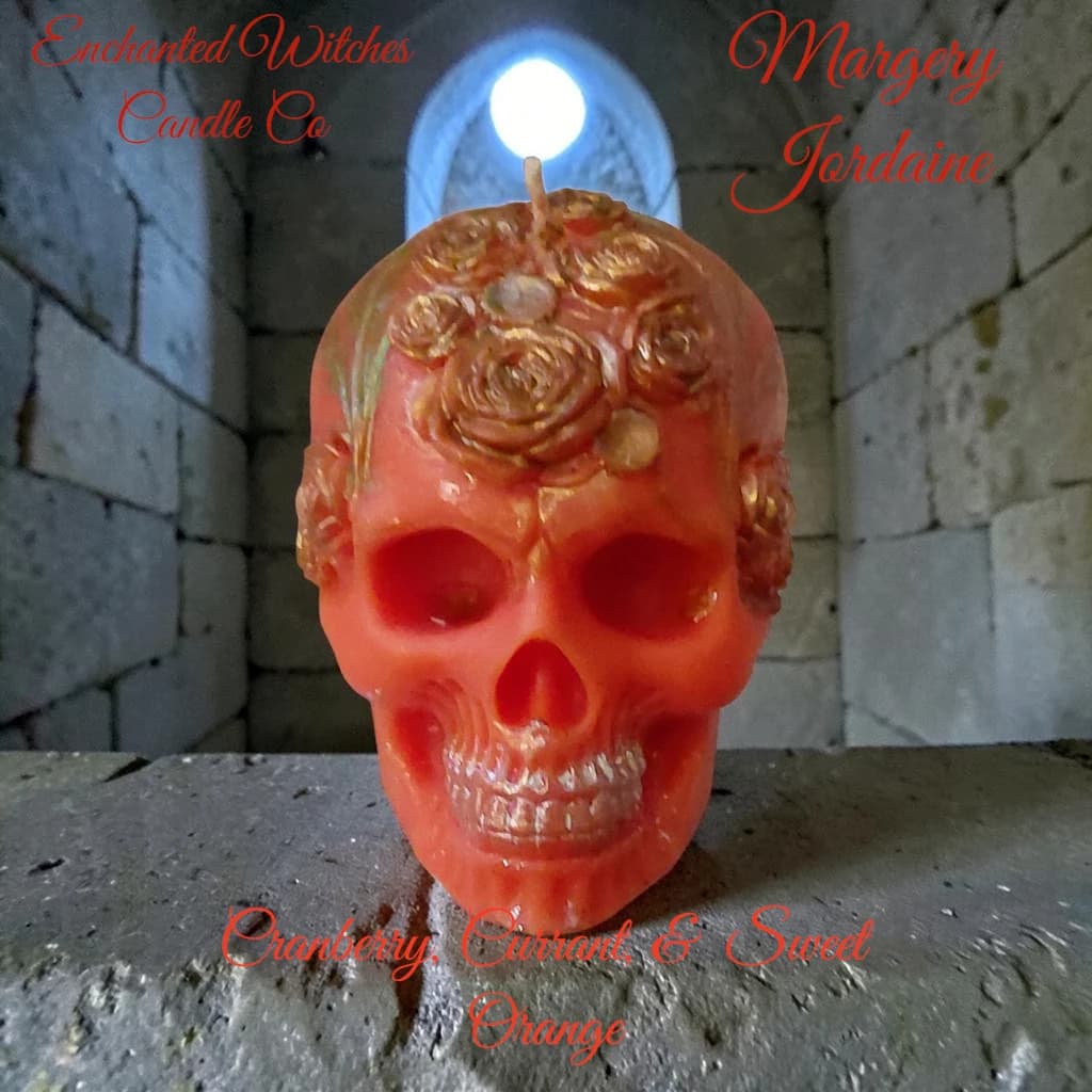 Margery Jordaine  Skull Candle