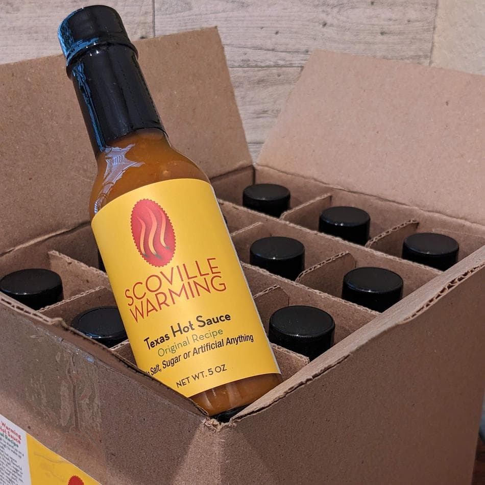 Hot Sauce Case, Salt-Free Hot Sauce, Peppers & Balsamic Vinegar, Sugar-Free Flavor Boost, 12-Bottle Variety Pack