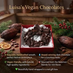 75% Solomon Islands Christmas Chocolate Wreath-5