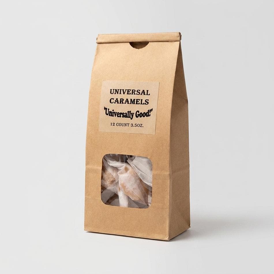 Vanilla Root Beer Soft Caramels, Real Butter & Cream, Root Beer Float Flavor, Individually Wrapped, 12-Piece Bag