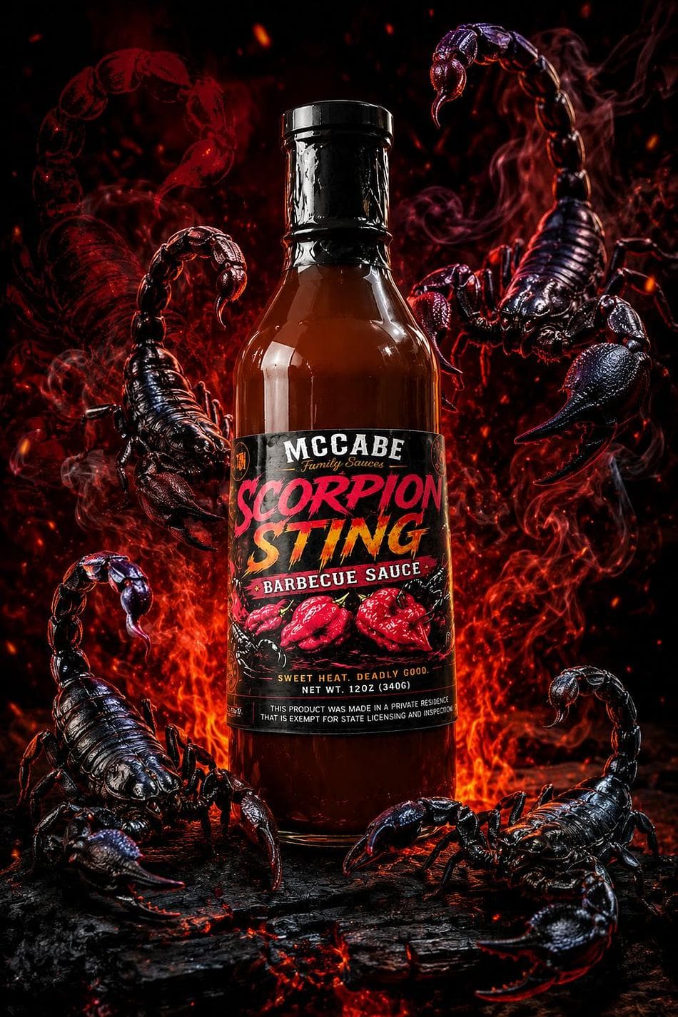 Scorpion Sting BBQ Sauce- 12 oz