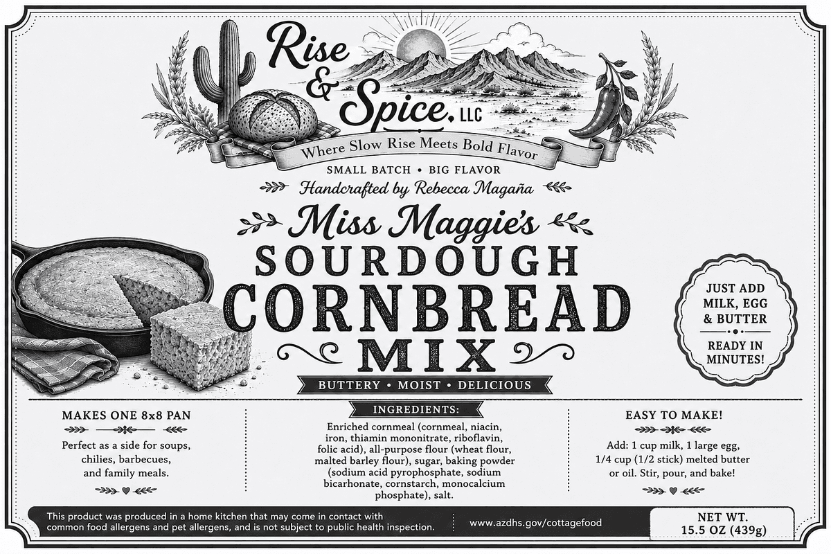 Ms Maggie‘s sourdough cornbread mix