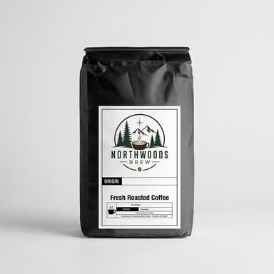 Medium Roast Coffee Blend, Arabica + Robusta, Extra Caffeine Breakfast Coffee, 12 oz Bag