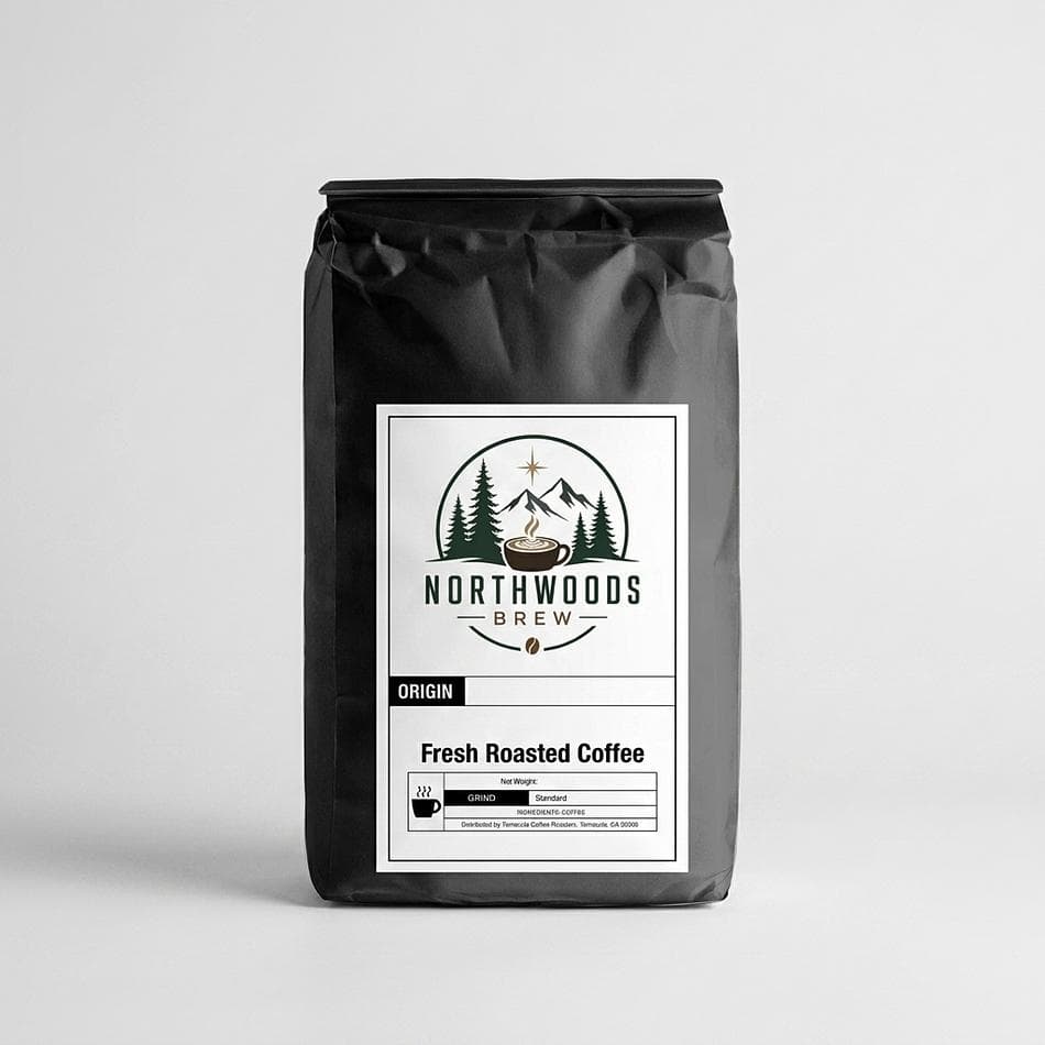 Medium Roast Coffee Blend, Arabica + Robusta, Extra Caffeine Breakfast Coffee, 12 oz Bag