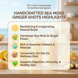 Sea Moss + Organic Ginger Wellness Shots (14-Pack) — 2 oz Each | Made-to-Order | Free Shipping-6