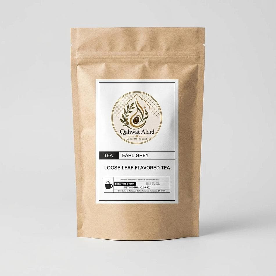 Loose Leaf Earl Grey Tea, Ceylon OP & Bergamot Essential Oil, Orange-Florals, High Body Black Tea, 3 oz
