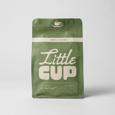 Coffee + Diner Mug Gift Set, Medium Roast Whole Bean, Smooth Everyday Blend, 12 oz (340g) Coffee Bag + Mug