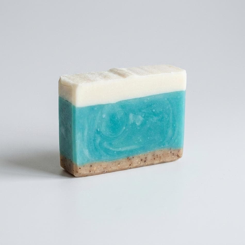 Handmade Soap Bar, Tropical Fruit Scent, Rice Bran & Coconut Oil, Moisturizing Body Soap, 4.5 oz