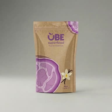 Organic Ube Powder Blend, Purple Yam + Vanilla, Caffeine-Free Latte & Baking Mix, Vegan Gluten-Free