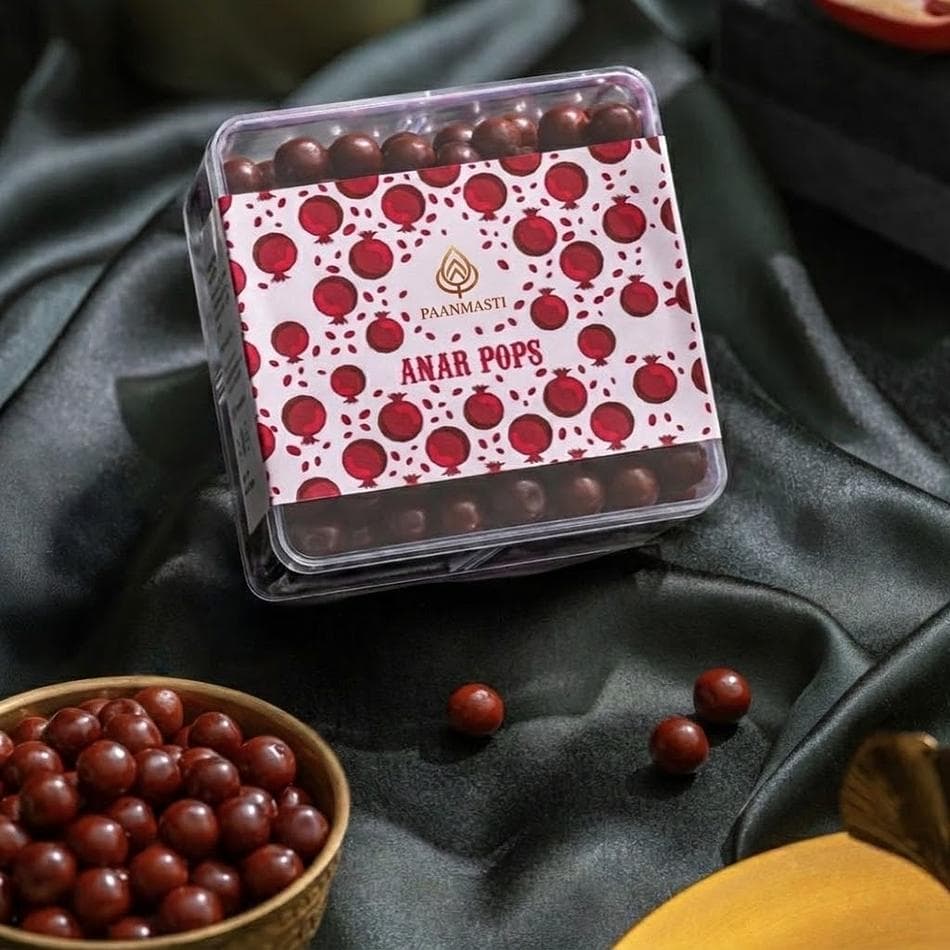Paanmasti Anar Pops - Artisanal Pomegranate Mouth Freshener & Digestive Pearls