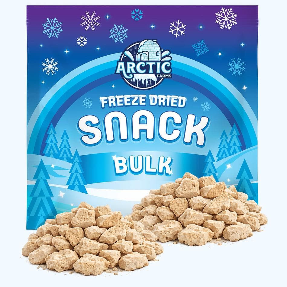 Freeze-Dried Espresso Gelato Bites, Real Coffee Flavor, Shelf-Stable No-Melt Dessert Snack, Bulk Bag (1 lb)